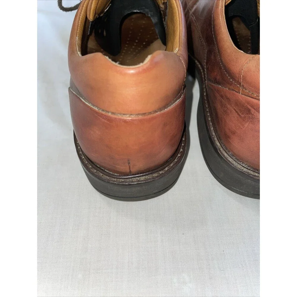 Ecco Dress Shoes Men’s Size 45 U.S. 11.5 M Brown Leather Oxfords Block Heels